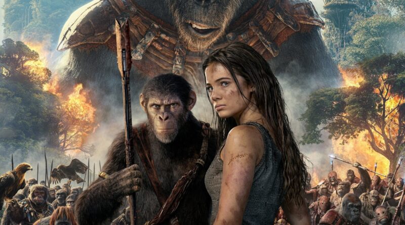 Poster for the movie "Кралството на планетата на маймуните"